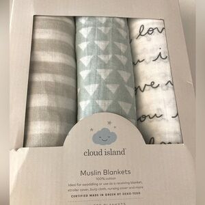 Baby Sale! Cloud Island Muslin Swaddle Blankets for sale.